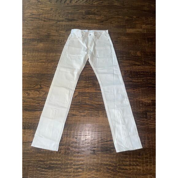Vlone Long White Denim Zipper Jeans Mens Sz M NWOT